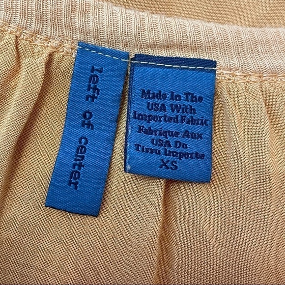 Anthro Left of Center Dara Pull Over Slub Knit Raw Hem Mustard Top Size XS - Picture 4 of 5